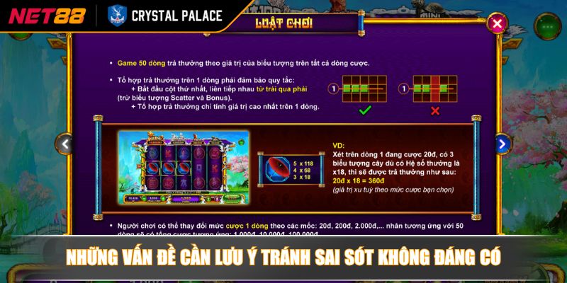 Những vấn đề cần lưu ý tránh sai sót không đáng có